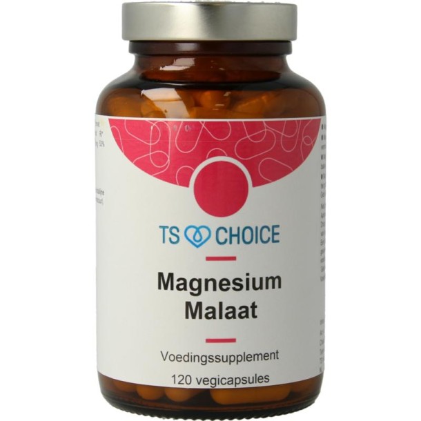 TS Choice Magnesiummalaat (120 Vegetarische capsules)