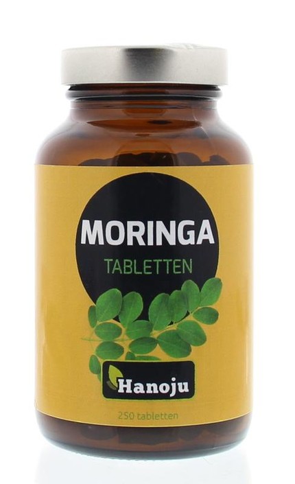 Hanoju Moringa oleifera heelblad 500mg (250 Tabletten)