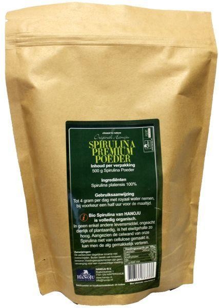 Hanoju Spirulina premium poeder (500 Gram)