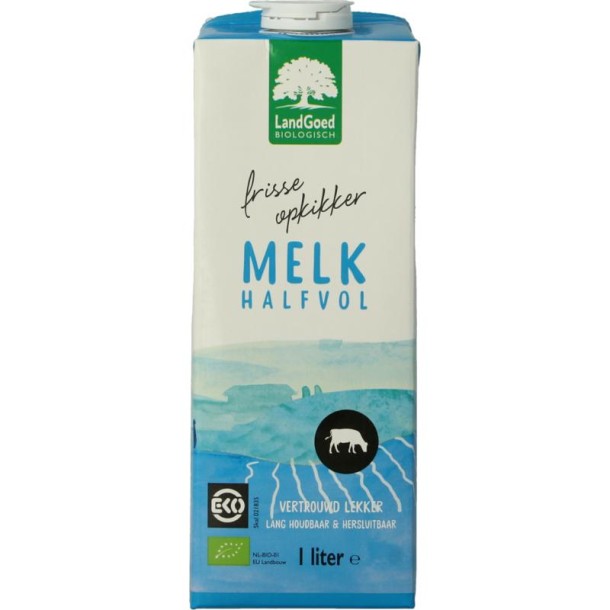 Landgoed Halfvolle melk bio (1 Liter)