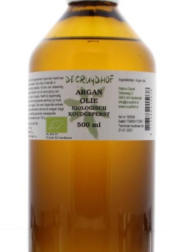 Cruydhof Argan olie koudgeperst (500 Milliliter)