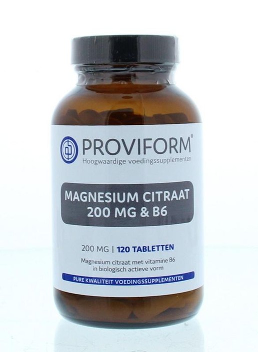 Proviform Magnesium citraat 200 mg & B6 (120 Tabletten)