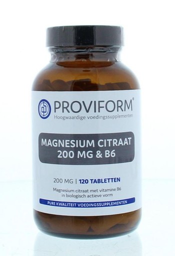 Proviform Magnesium citraat 200 mg & B6 (120 Tabletten)