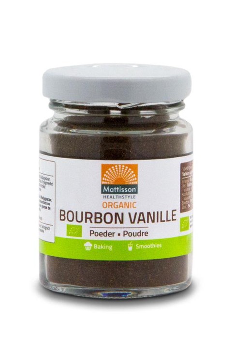 Mattisson Bourbon vanille poeder bio (30 Gram)