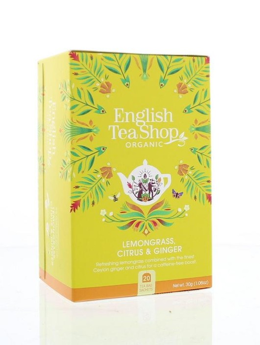 English Tea Shop Lemongrass ginger citrus bio (20 Zakjes)