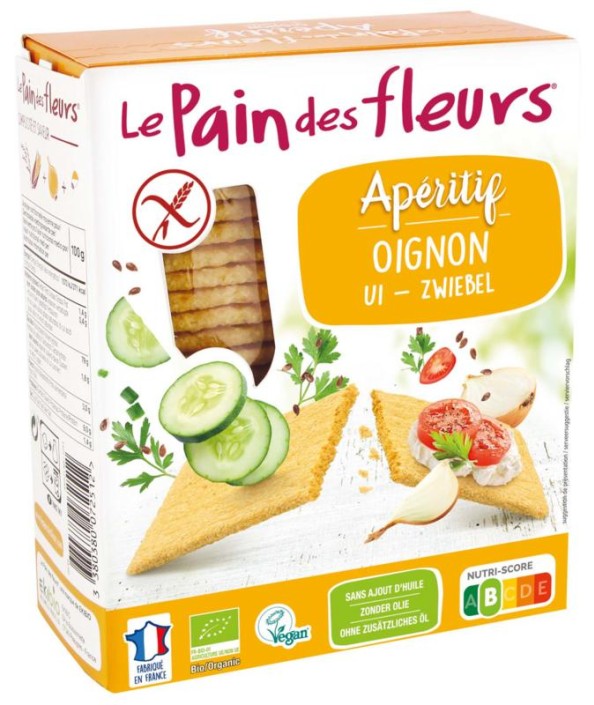 Pain Des Fleurs Aperitif crackers ui bio (150 Gram)