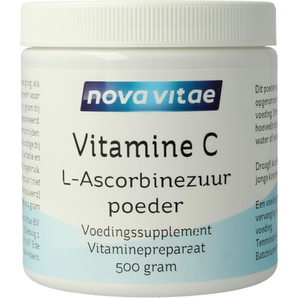 Nova Vitae Vitamine C ascorbinezuur poeder (500 Gram)