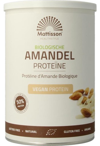 Mattisson Amandel proteine 50% vegan bio (350 Gram)