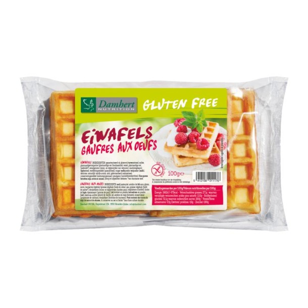 Damhert Eiwafels glutenvrij (100 Gram)