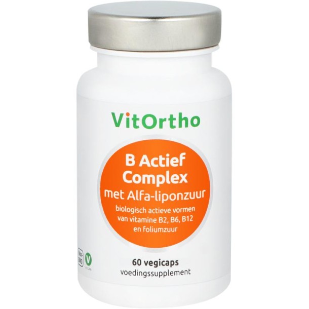 Vitortho B Actief complex formule met alfa-liponzuur (60 Vegetarische capsules)