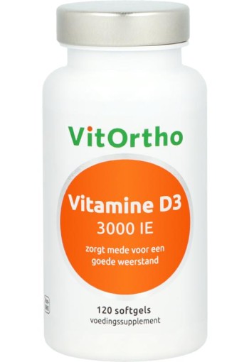 Vitortho Vitamine D3 3000IE (120 Softgels)