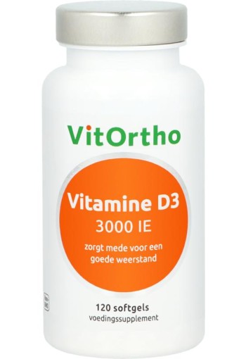 Vitortho Vitamine D3 3000IE (120 Softgels)
