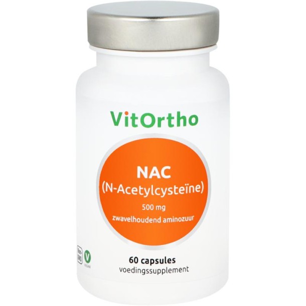 Vitortho NAC N-Acetyl cysteine 500 mg (60 Capsules)