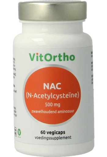 Vitortho NAC N-Acetyl cysteine 500mg (60 Vegetarische capsules)