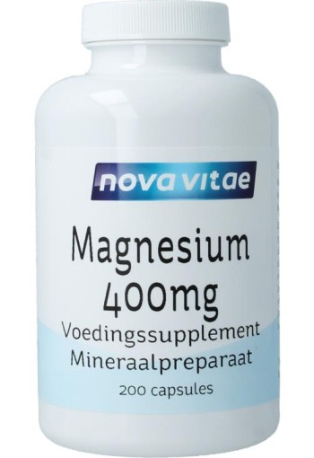 Nova Vitae Magnesium 400 mg (200 Vegetarische capsules)