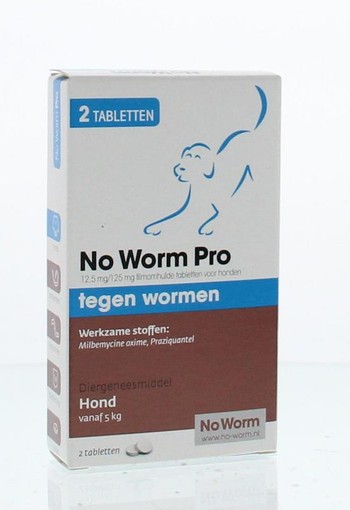 Exil No worm pro hond M (2 Stuks)