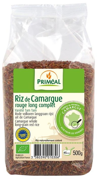 Primeal Rijst red camargue bio (500 Gram)