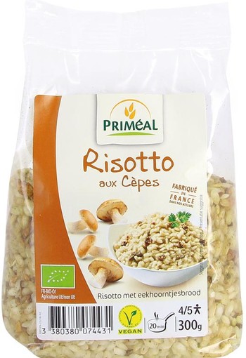 Primeal Risotto cepes bio (300 Gram)