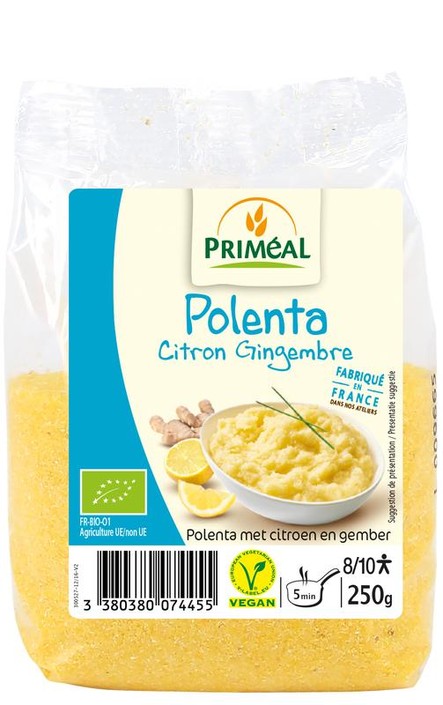 Primeal Polenta citroen gember bio (250 Gram)