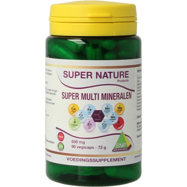 SNP Super multi mineralen 650mg puur (90 Capsules)