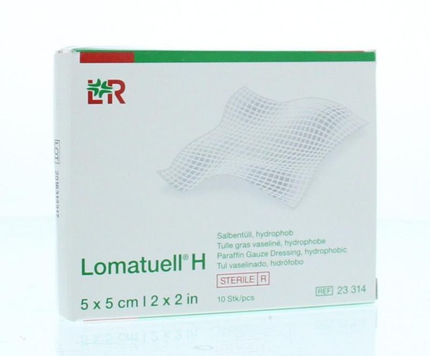 Lomatuell H gaasverband 5cm x 5cm (10 Stuks)