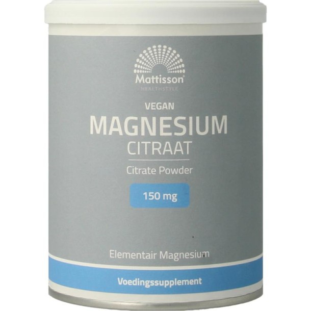 Mattisson Magnesium citraat poeder 15% (200 Gram)