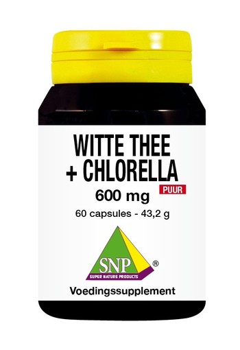 SNP Witte thee + chlorella 600mg puur (60 Capsules)