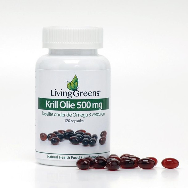 Livinggreens Krillolie 500mg (120 Capsules)