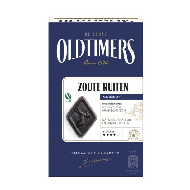 Oldtimers Zoute ruiten (235 Gram)