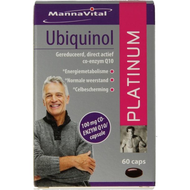 Mannavital Ubiquinol platinum (60 Capsules)