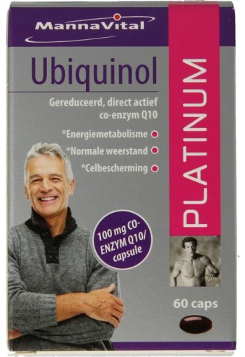 Mannavital Ubiquinol platinum (60 Capsules)