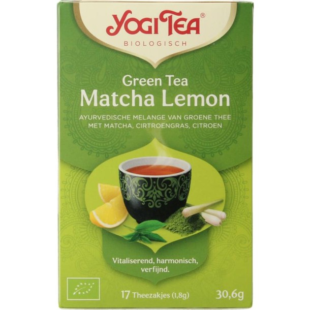 Yogi Tea Green tea matcha lemon bio (17 Zakjes)