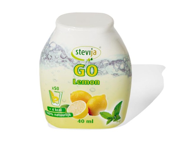 Stevija Stevia limonadesiroop go lemon (40 Milliliter)