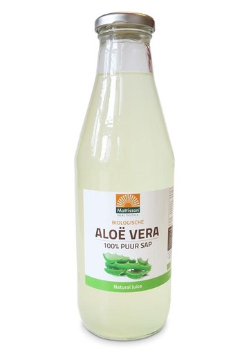 Mattisson Aloe vera juice puur sap bio (750 Milliliter)