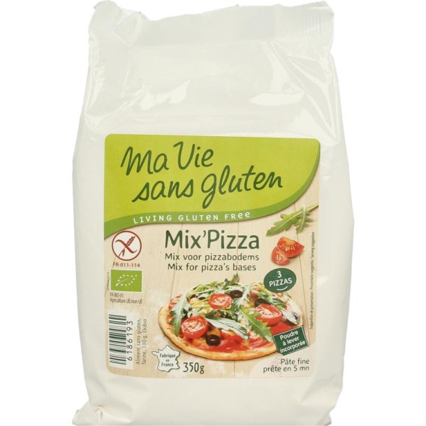 Ma Vie Sans Mix voor pizzabodems glutenvrij bio (350 Gram)