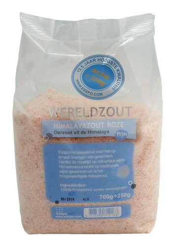 Esspo Himalayazout roze fijn 700gr + 250gr (950 Gram)