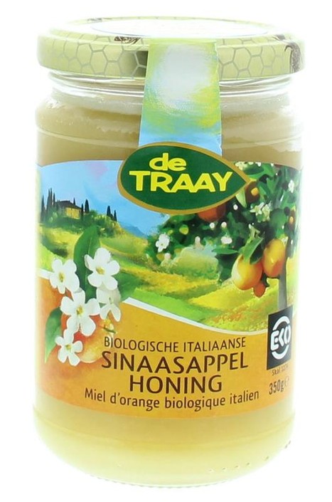 Traay Sinaasappelhoning bio (350 Gram)