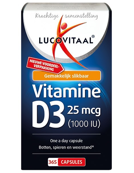 Lucovitaal Vitamine D3 25mcg 365 Capsules
