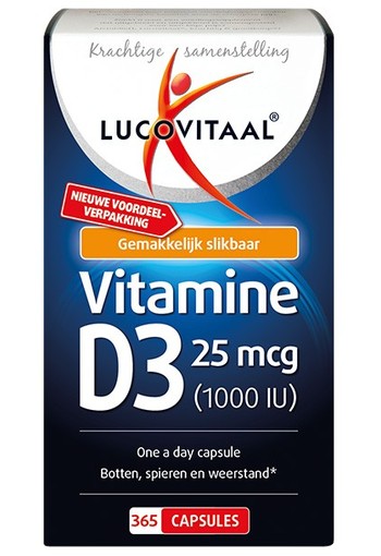 Lucovitaal Vitamine D3 25mcg 365 Capsules