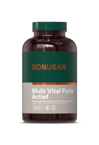 Bonusan Multi vital forte actief (180 Vegetarische capsules)