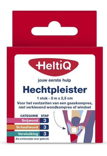 Heltiq Hechtpleister 2.5cm x 5m (1 Stuks)