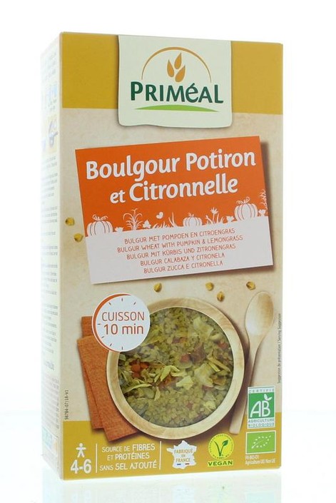 Primeal Bulgur met pompoen en citroengras bio (300 Gram)