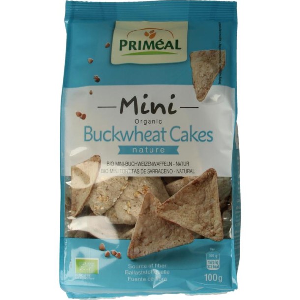 Primeal Mini boekweitcrackers naturel bio (100 Gram)