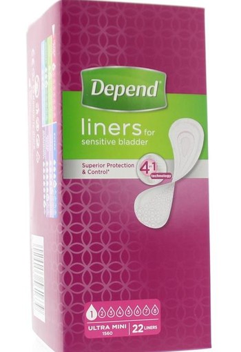 Depend Lady ultra mini (22 Stuks)