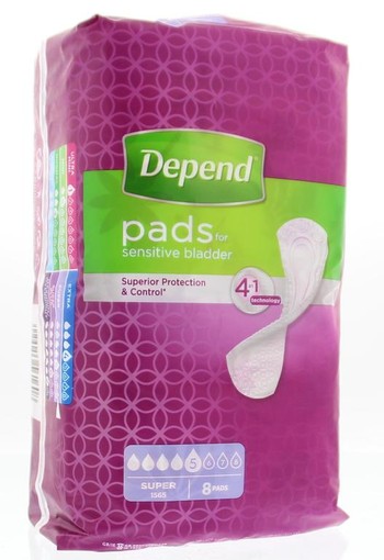 Depend Verband super (8 Stuks)