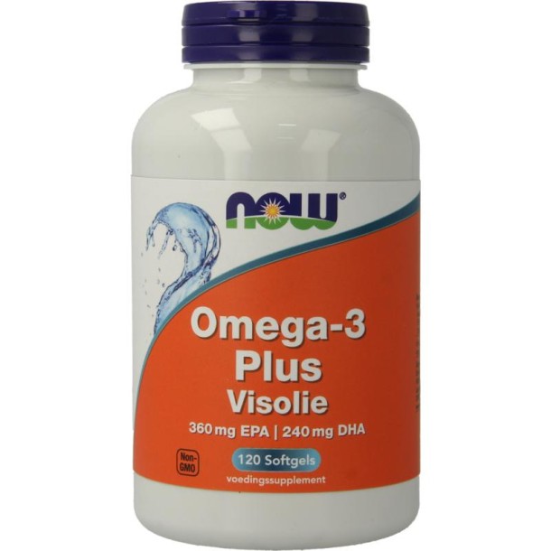 NOW Omega-3 Plus 360 mg EPA 240 mg DHA (120 Softgels)