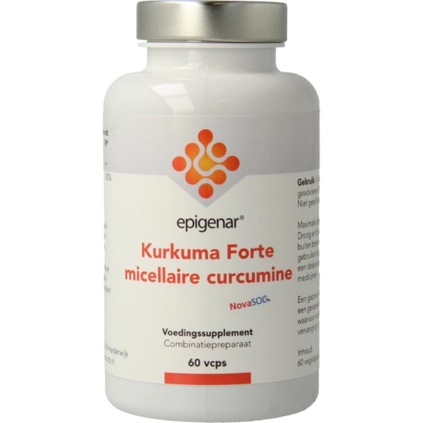 Epigenar Kurkuma forte micellaire curcumine (60 Vegetarische capsules)