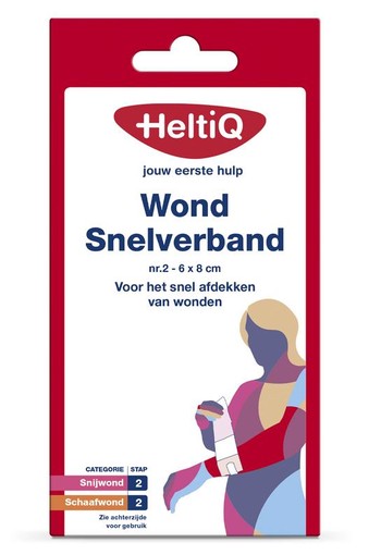 Heltiq Wondsnelverband nr. 2 6 x 8 cm (1 Stuks)