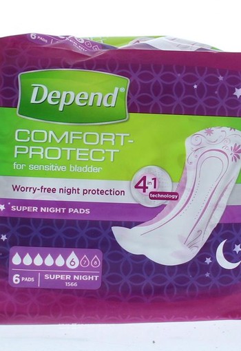 Depend Verband super+ (6 Stuks)