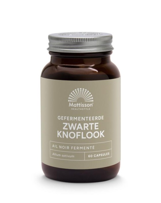 Mattisson Zwarte knoflook extract gefermenteerd ABG10 (60 Vegetarische capsules)